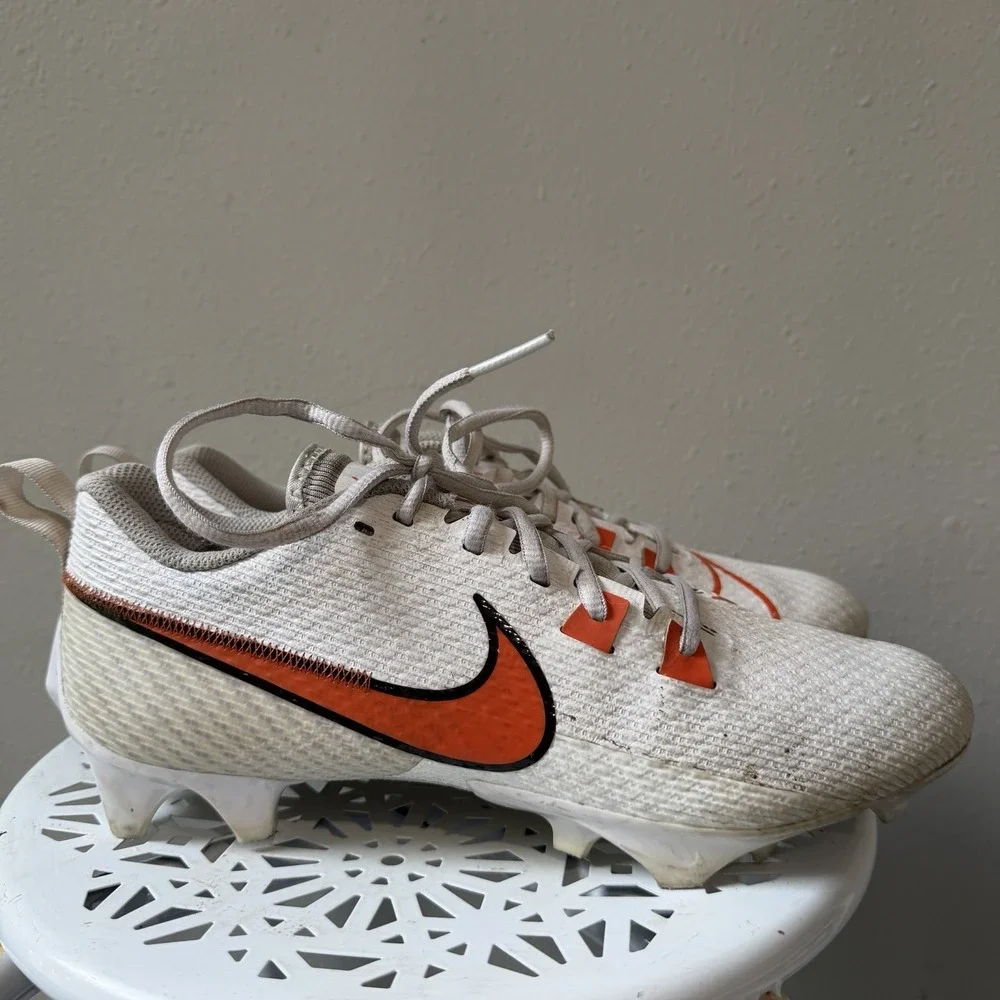 Nike Vapor Edge Speed 360 2 TB White Orange Cleats Men's Size 9